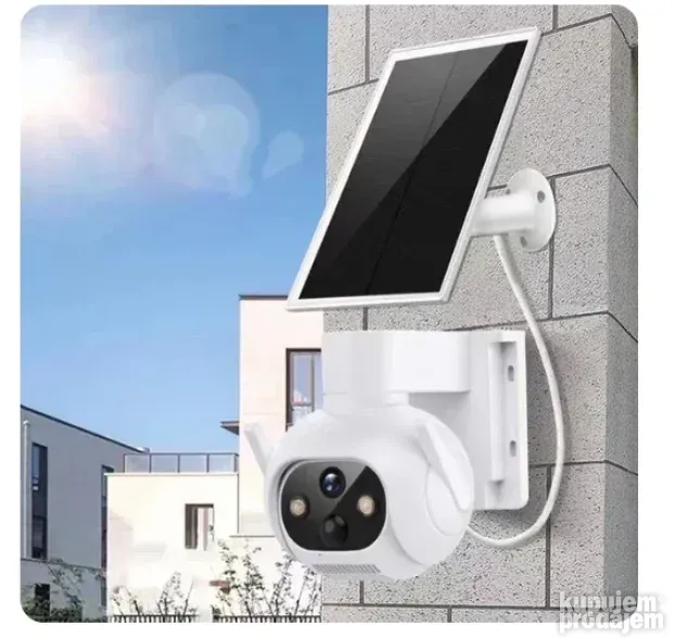 IP WiFi PTZ 4G kamera sa solarnim panelom solarna PTZ kamera - u upotrebi