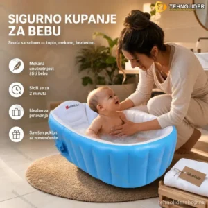 Kada za Bebe na Naduvavanje — Praktična i Sigurna za Kupanje