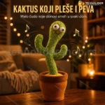 Kaktus koji pleše i peva — Interaktivna muzička igračka na baterije