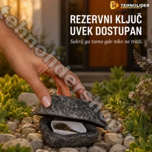 Kamen za skrivanje ključeva — dekorativni lažni kamen