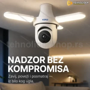 Kamera sijalica PTZ sa rasklopivim LED panelima E27