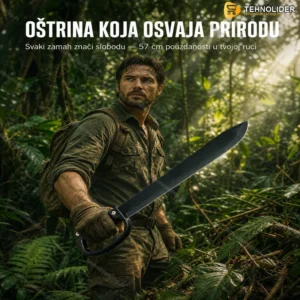 Kampovanje mačeta sa nazubljenim sečivom 57 cm