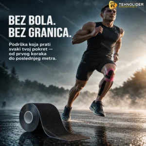 Kinesio Flex Traka za Koleno i Mišiće – Elastična Sportska Traka 5cm x 5m