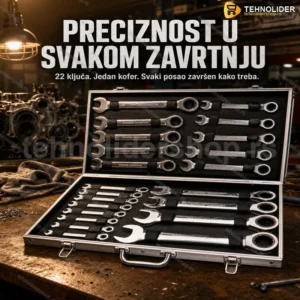 Komplet ključeva sa zvečkom 22 komada, 6-32 mm