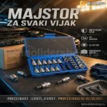 34-Delni Komplet Toreks Ključeva – Muški, Ženski i Bit Toreksi sa Adapterom