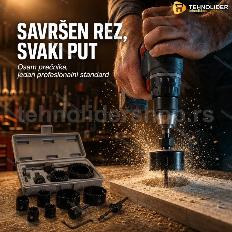 kruzne-testere-za-busenje-ploca-set-tehnolidershop Set Kružnih Testera za Bušenje Tankih Ploča – 8 Veličina