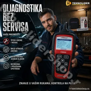 KW808 Auto Dijagnostika OBD2 – Profesionalni Skener Grešaka za Vozila