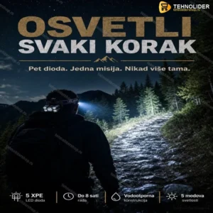 Lampa za glavu sa 5 led dioda 5*XPE