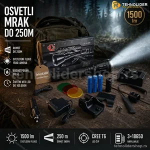 Lovačka Lampa BL-Q3888 – Reflektor za Lov sa Dometom 250m