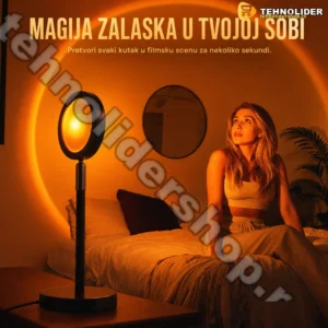 Lampa Zalazak Sunca – RGB Projekcija sa Aplikacijom i Daljinskim Upravljačem