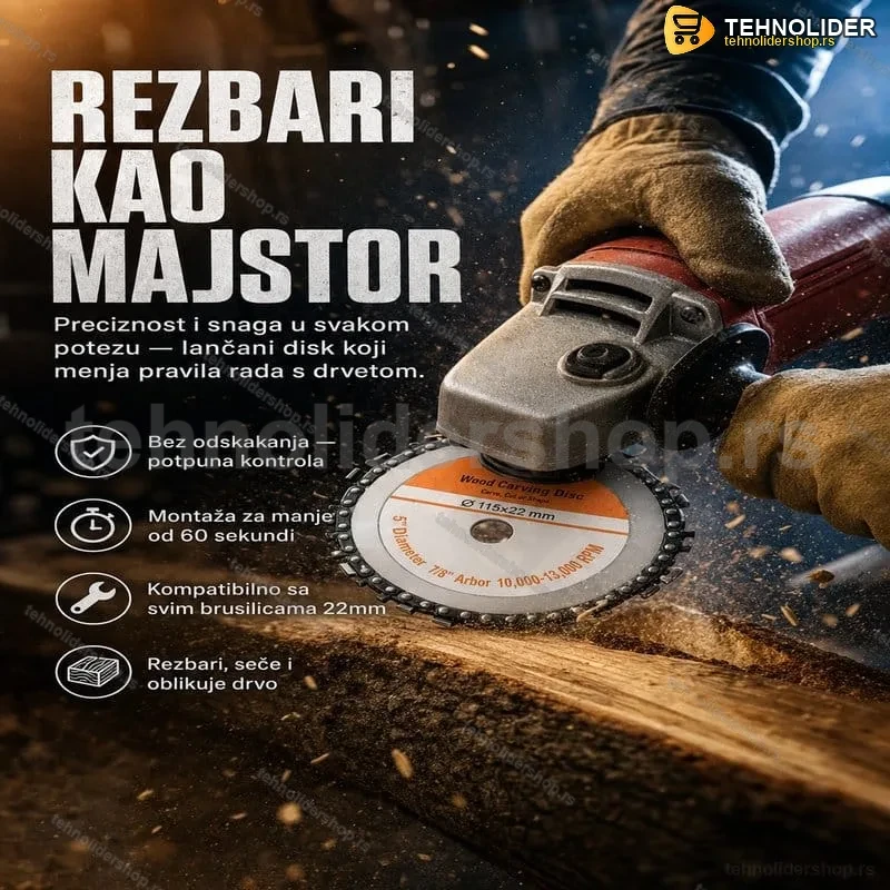 Ploča za obradu drveta 115X22 mm Ploča za obradu drveta 115X22 mm