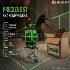 Digitalni 4D Laser za Nivelaciju sa 16 Linija – Precizno Poravnanje