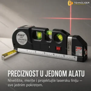 Laserska Libela 3 u 1 – Libela, Laser i Metar u Jednom Alatu