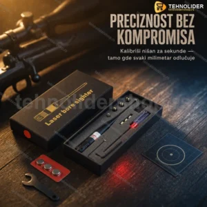 Laserski Nišan za Kalibraciju Oružja – Crveni Laser, Kalibar 22LR do 50