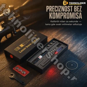 Laserski Nišan za Kalibraciju Oružja – Crveni Laser, Kalibar 22LR do 50
