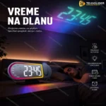 LED digitalni sat sa projekcijom