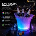 LED Kibla sa Zvučnikom – Ambijentalno Osvetljenje i Bluetooth Muzika
