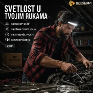 LED Lampa za Glavu sa Senzorom