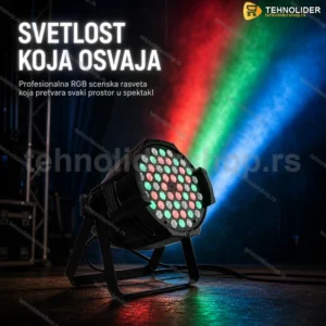LED PAR Rasveta RGB 54x3W – Scenska i Ugostiteljska Svetlosna Oprema