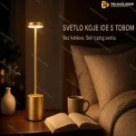 LED Prenosiva Lampa za Čitanje i Radni Sto – Bežična s Punjivom Baterijom
