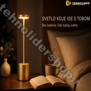 LED Prenosiva Lampa za Čitanje i Radni Sto – Bežična s Punjivom Baterijom