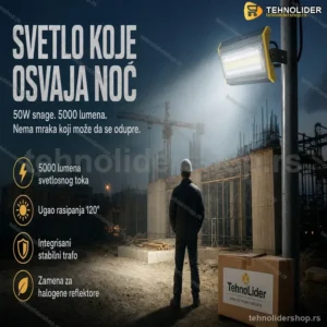 LED Reflektor COB 50W – Snažno Vanjsko Osvjetljenje 5000lm