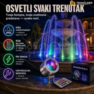 Led RGB lampa za fontane 12v