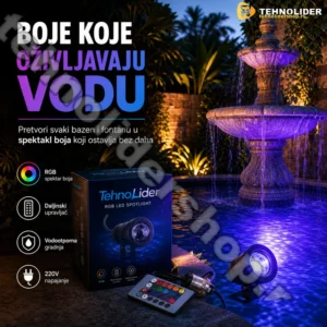Led RGB Lampa Za Fontane I Bazene 220v