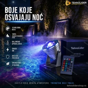 LED RGB Reflektor za Fontanu 9W 12V – IP67 Vodootporan