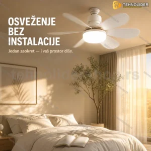 LED sijalica sa ventilatorom 40W i daljinskim upravljačem