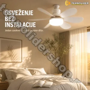 LED sijalica sa ventilatorom 40W i daljinskim upravljačem