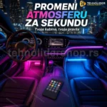 Magična LED svetla za auto — 8 boja sa daljinskim upravljačem