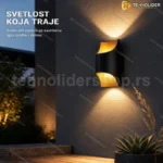 LED zidna lampa za fasadu DS-YC01 10W crna IP65