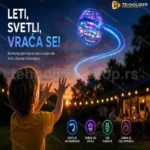 Leteća bumerang lopta koja svetli LETEĆI SPINER