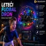 LED Leteći Fudbal Dron sa Zaštitnom Mrežom – Hover Dron za Decu
