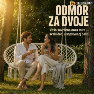Ljuljačka gnezdo za dve osobe — nosivost do 250 kg