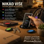 Lokator Ključeva sa Zvučnim Signalom – Set od 4 Privezka