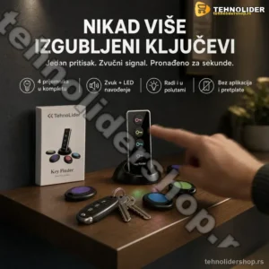 Lokator za Ključeve – Aparat za Pronalaženje sa 4 Prijemnika