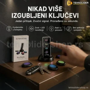 Lokator za Ključeve – Aparat za Pronalaženje sa 4 Prijemnika
