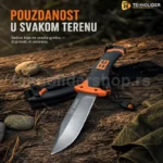 Lovački nož sa futrolom — nerđajući čelik
