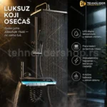 Luksuzni zidni tuš sa dodacima i displejom Premium model