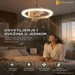 LumiFan LED Luster sa Ventilatorom E27 – Osvetljenje i Ventilacija u Jednom