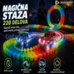 Magična staza 220 delova sa DVA autica / Magic tracks