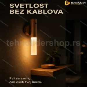 Magnetna punjiva LED lampa sa senzorom pokreta – USB punjenje, 3000K topla svetlost