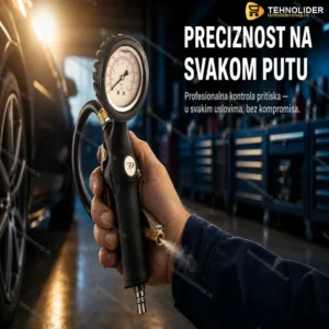 Manometar za Pumpanje Guma sa Pištoljem – Opseg 0-16 Bar