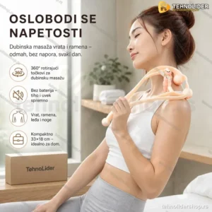 Magični Masažer za Telo – Rotirajući Točkovi za Dubinsku Masažu