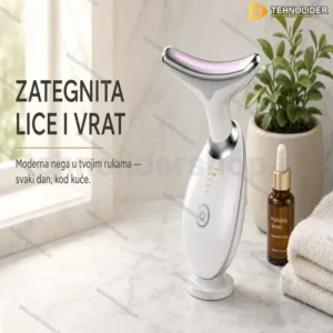 Masažer za zatezanje lica i vrata sa EMS i LED svetlošću