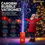 Bubble Vatromet – Mašina za Mehuriće sa LED Svetlima i Zvučnim Efektima