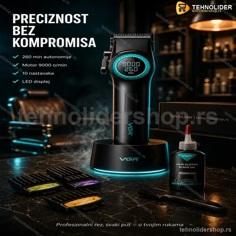 VGR V-001 mašinica za šišanje sa nastavcima VGR V-001 mašinica za šišanje sa nastavcima