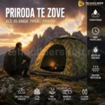 Maskirni šator za kampovanje